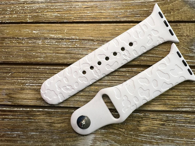 Leopard Print Engraved Apple Watch Band Cheetah Print | Etsy | Etsy (US)