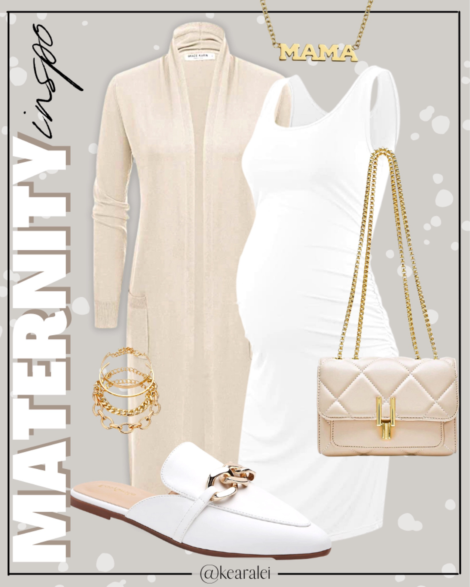Maternity outfits Amazon fashion white bodycon maternity dress body con skirt with layered ivory beige cream long cardigan and ivory white mules flats gold mama necklace ivory quilted crossbody purse bag || baby bump style fashion cute outfits inspo spring summer mama outfits #maternity #style #fashion #outfit #outfits #babybump #dress #jacket #babymoon #affordable #amazon
.
.
.

baby shower dress, Maternity Dresses, Maternity, over the bump, motherhood maternity, pinkblush, mama shirt sweatshirt pullover, hospital bag, nursery, maternity photos, baby moon, pregnancy, pregnant, maternity leggings, maternity tops, diaper bag, mama necklace, baby boy, baby girl outfits, newborn, mom, 

Amazon fashion, teacher outfits, business casual, casual outfits, neutrals, street style, Midi skirt, Maxi Dress, Swimsuit, Bikini, Travel, skinny Jeans, Puffer Jackets, Concert Outfits, Sweater dress, Sweaters, cardigans Fleece Pullovers, hoodies, button-downs, Oversized Sweatshirts, Jeans, High Waisted Leggings, dresses, joggers, fall Fashion, winter fashion, leather jacket, Sherpa jackets, shacket, Plaid Shirt Jackets, apple watch bands, lounge set, Date Night Outfits, Vacation outfits, Mom jeans, shorts, sunglasses, Airport outfits, biker shorts, plus size fashion, Stanley cup tumbler, boots booties tall over the knee, ankle boots, Chelsea boots, combat boots, pointed toe, chunky sole, heel, high heels, mules, clogs, sneakers, slip on shoes, Nike, adidas, vans, dr. marten’s, ugg slippers, golden goose, sandals, high heels, loafers, Birkenstock Birkenstocks, Steve Madden

#LTKbump #LTKbaby #LTKxPrime