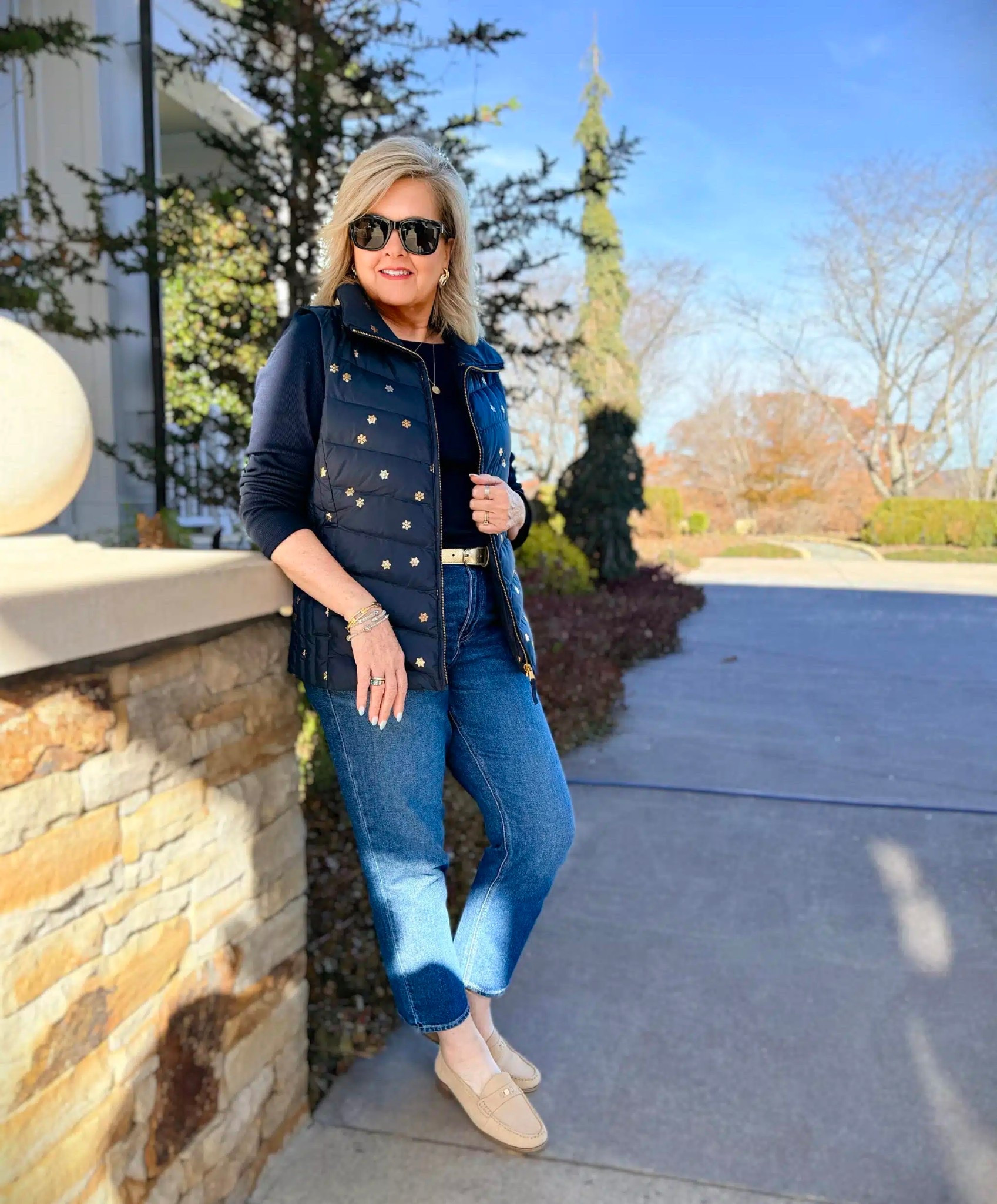 Casual outfit idea that’s festive from Talbots! Vest is a medium | tee size large | belt size large | jeans size 8 

#LTKCyberWeek #LTKHoliday #LTKWorkwear