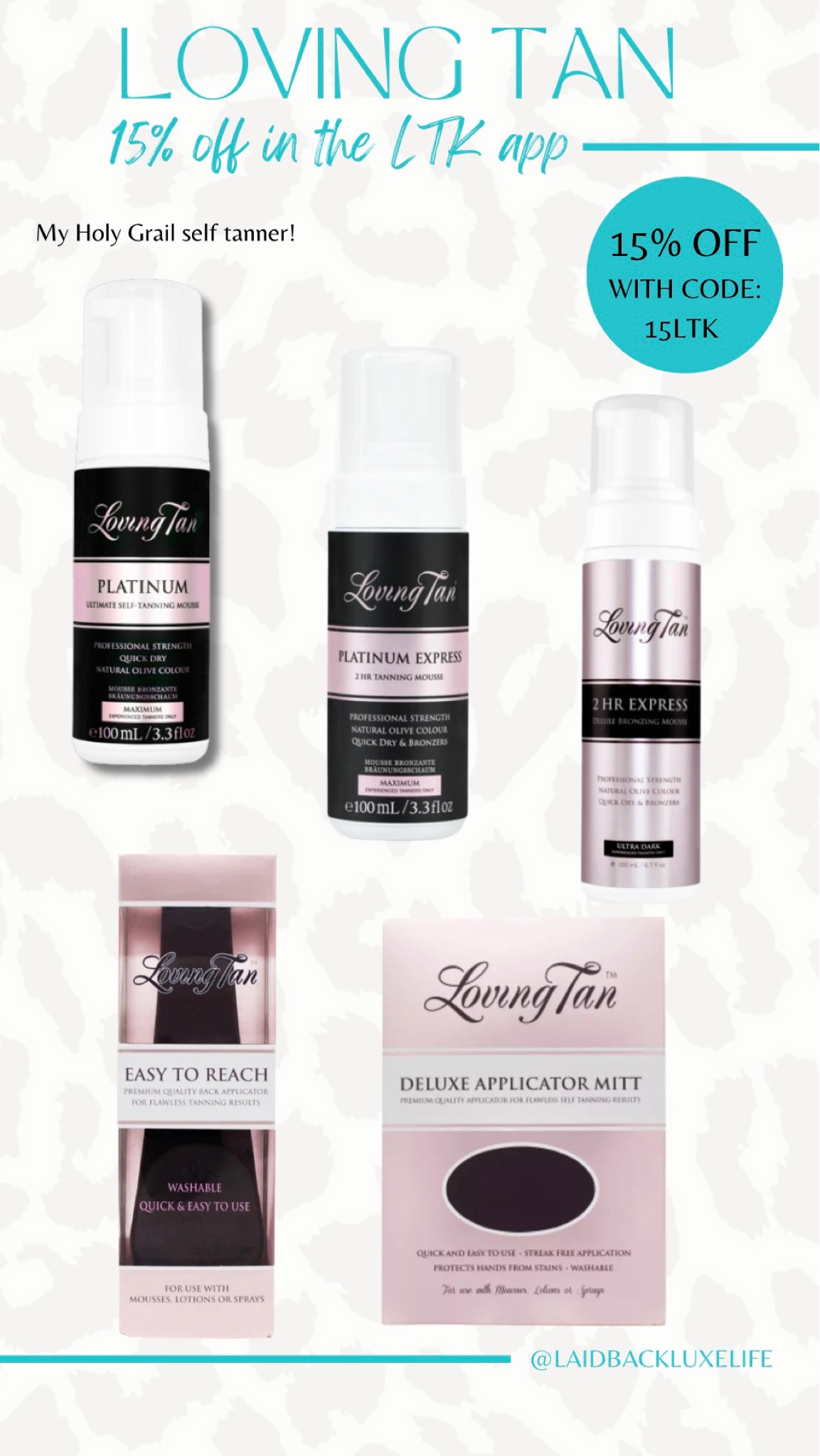 My holy grail self tanner in ‘Platinum’ is on sale! Loving Tan sale, use code: 15LTK for 15% off at checkout, shop Loving Tan sale until 5/19, beauty sale, self tanner, tanning mouse, best self tanner, #LaidbackLuxeLife

Follow me for more fashion finds, beauty faves, lifestyle, home decor, sales and more! So glad you’re here!! XO, Karma

#LTKBeauty #LTKStyleTip #LTKFindsUnder50