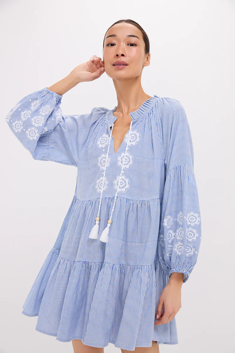 Embroidered Nautical Stripe Sea Breeze Coverup | Tuckernuck (US)