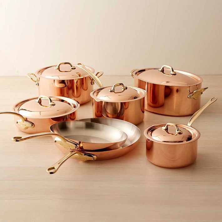 Mauviel Copper M'150 B 12-Piece Cookware Set | Williams-Sonoma