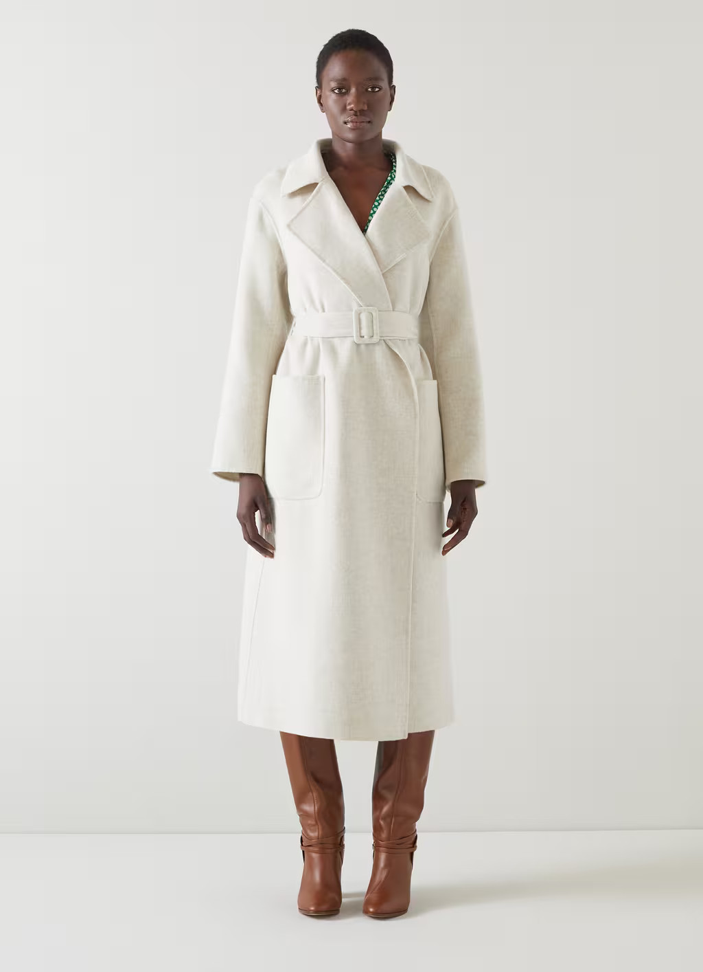 Anderson Cream Double-Faced Wool Coat | L.K. Bennett (UK)