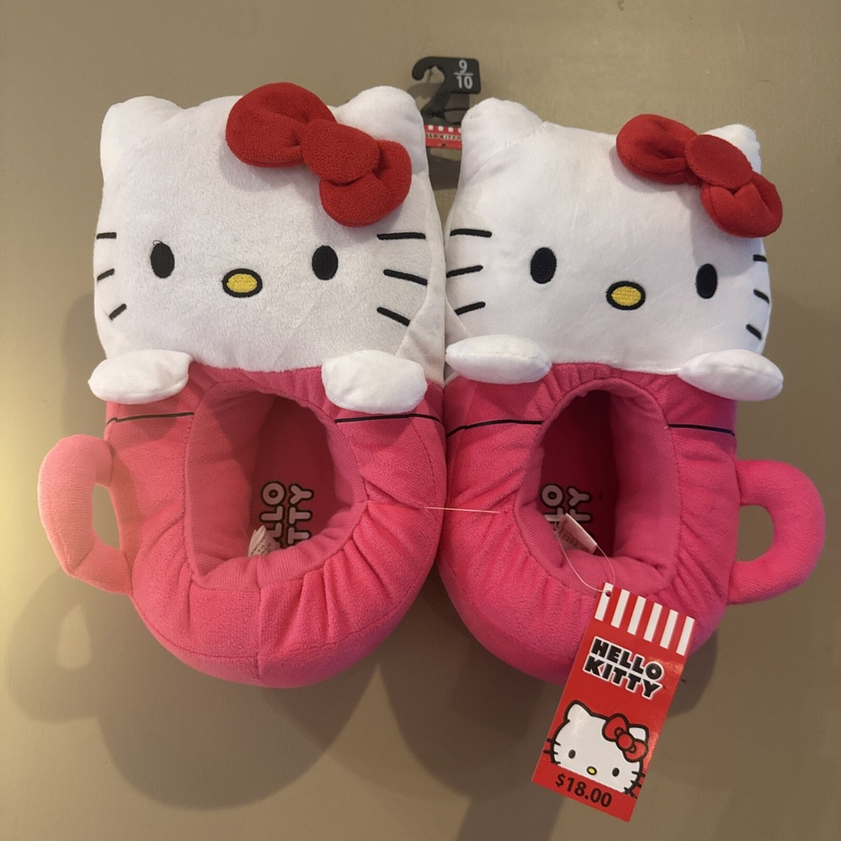 Hello Kitty By Sanrio Women’s Indoor/Outdoor Step-in Slipper Pink/White 9-10 NWT | eBay US