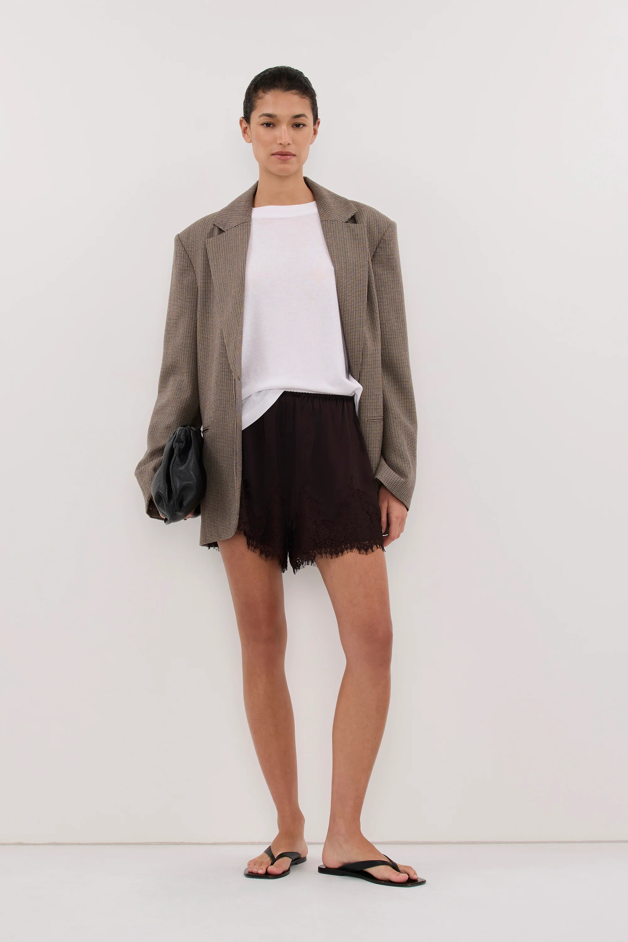 SELENE ESPRESSO SATIN SHORT | DISSH