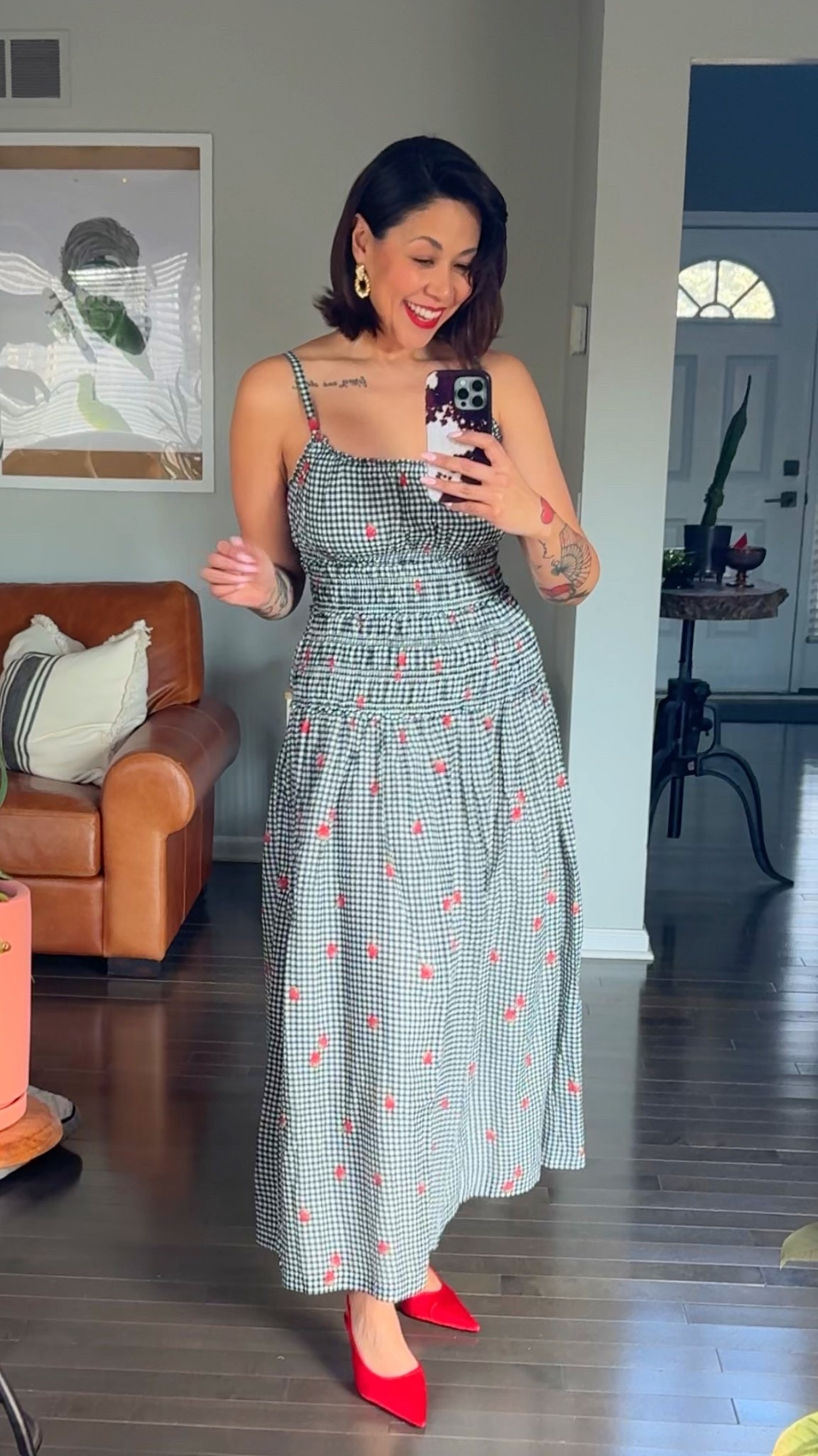 @abercrombie vestido estampado
Yo lo llevo en talla mediana