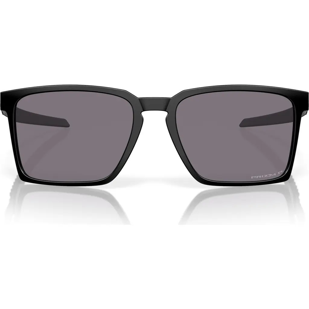 Oakley Exchange Sun 56mm Polarized Rectangle Sunglasses in Black Grey at Nordstrom | Nordstrom