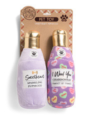 2pk Plush Sweetheart Pupsecco Squeaky Pet Toys | Home | Marshalls | Marshalls