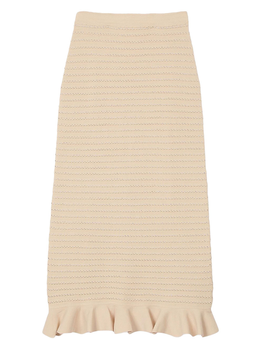 Women's Rhinestone Knit Maxi Skirt - Beige - Size 2 | Saks Fifth Avenue