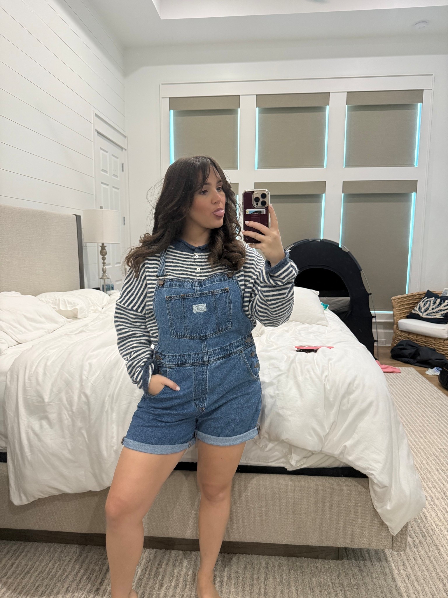 Levi overalls- size medium! 
Cardigan from Bohme- couldn’t find exact but linked similar! 

#LTKSeasonal #LTKU #LTKStyleTip