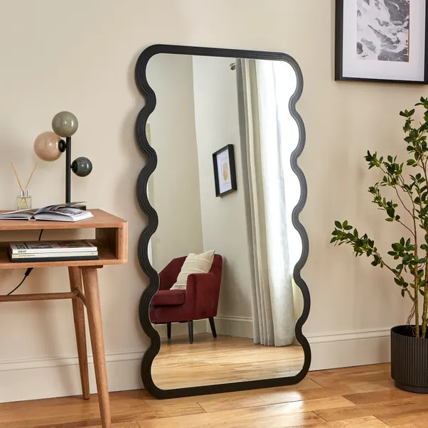 Ribbed Wavy Full Length Leaner Mirror | Dunelm (migrated)
