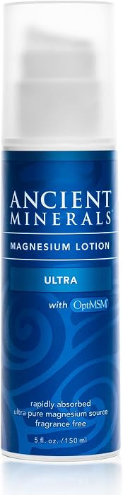 Ancient Minerals Magnesium Lotion Ultra with MSM, Zechstein, 5oz | Amazon (US)