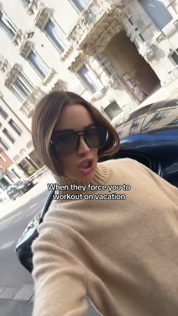 When they force you to workout on vacation...