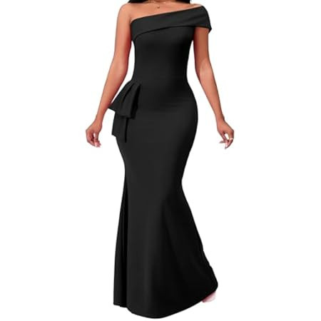 shengfan Formal Evening Dress for Women Elegant 2024 Sexy Off Shoulder Ruched Wedding Guest Bodyc... | Amazon (US)