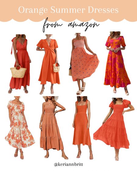 Orange Summer Dresses on Amazon 

#LTKStyleTip #LTKSeasonal #LTKFindsUnder50