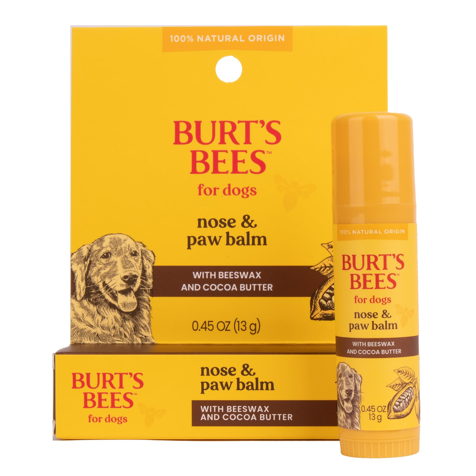Burt's Bees for Pets Nose and Paw Balm with Beeswax and Cocoa Butter,100% Natural Origin Formulas... | Amazon (US)