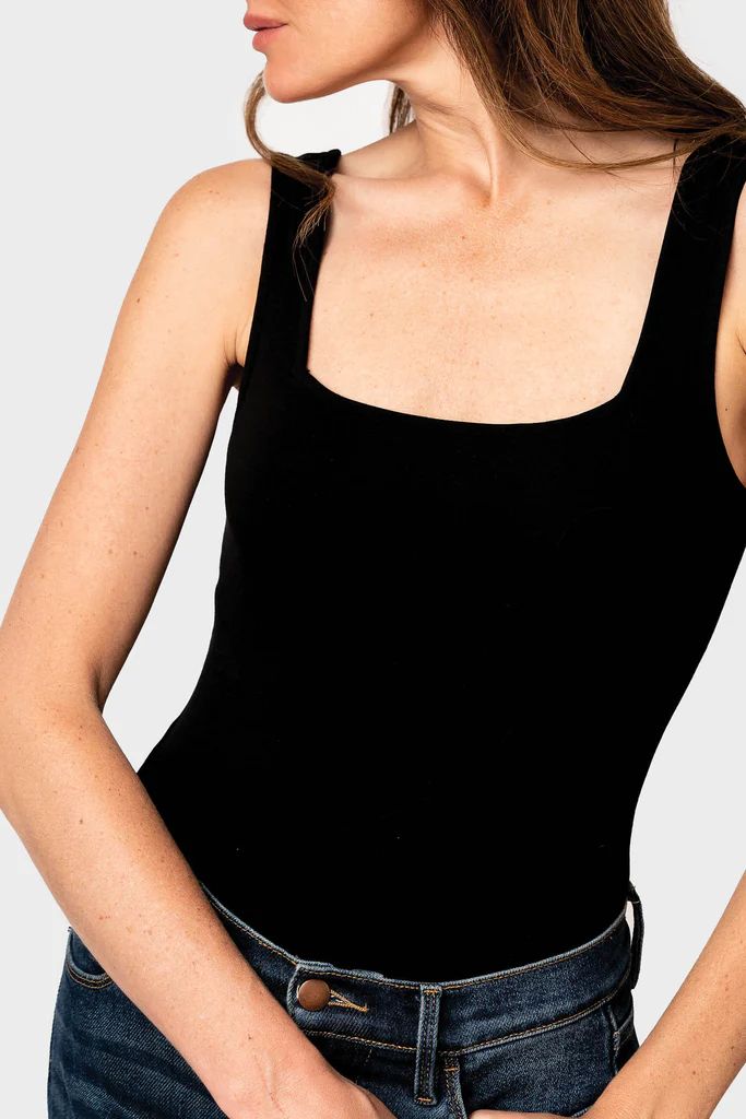 Essential Wear Everywhere Square Neck Bodysuit | Gibson