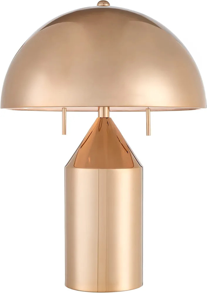 Lite Source Ranae French Gold Metal Modern Mushroom Table Lamp | Amazon (US)