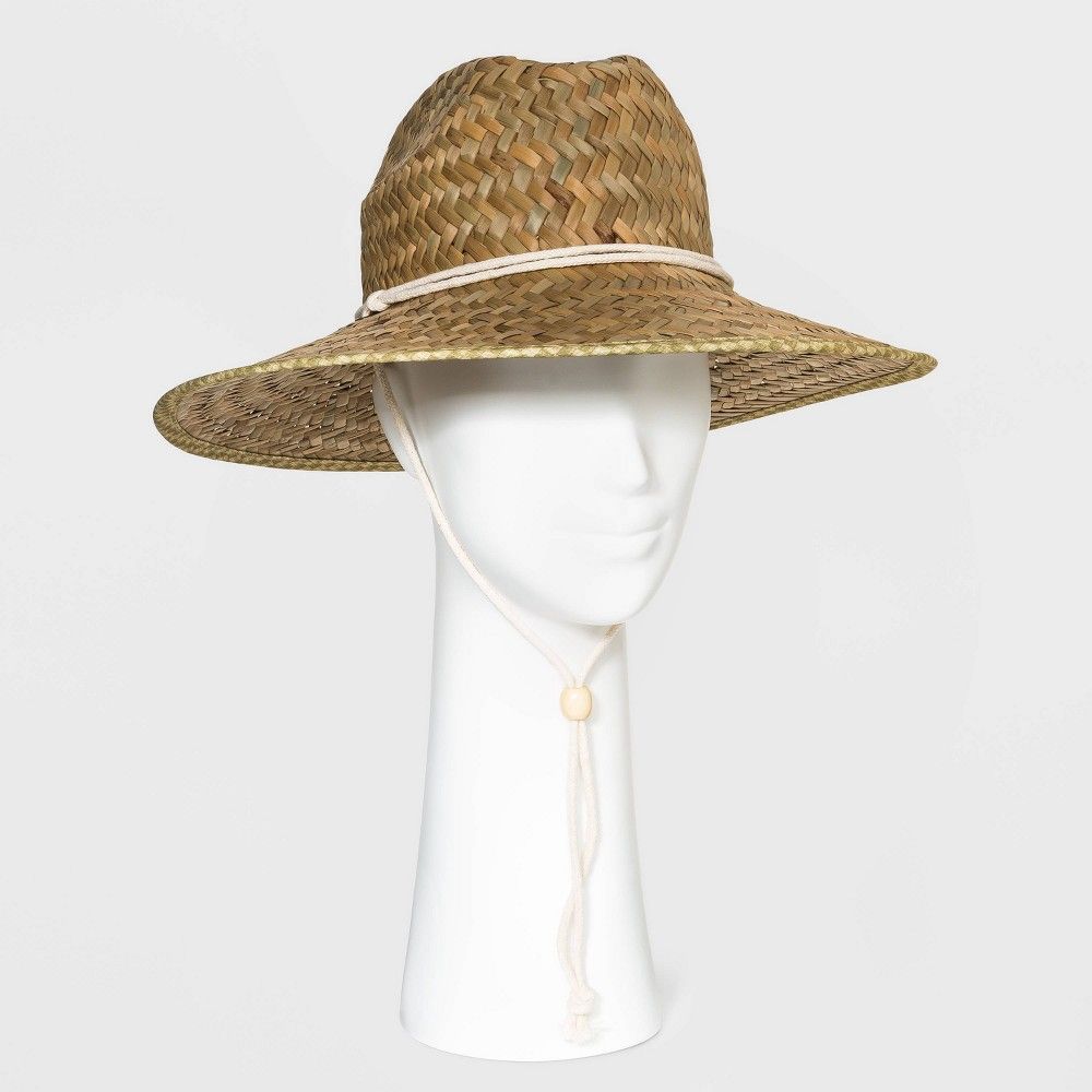 Women's Straw Lifeguard Hat - Universal Thread Natural, Brown | Target