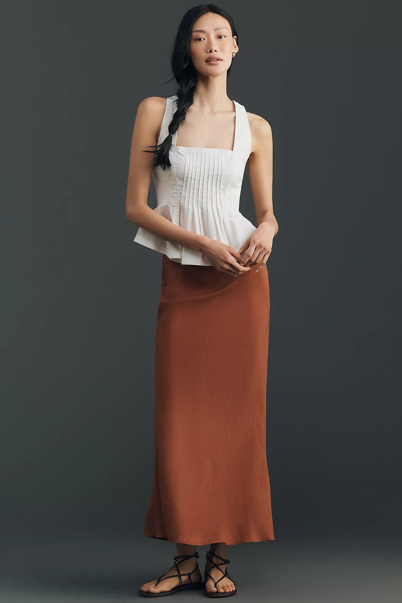 Pilcro Sleeveless Reworked Peplum Top | Anthropologie (US)