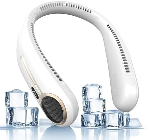 Portable Neck Fan,Hands Free Personal Wearable Bladeless Fan,6000mAh USB Rechargeable,360° Cooli... | Amazon (US)