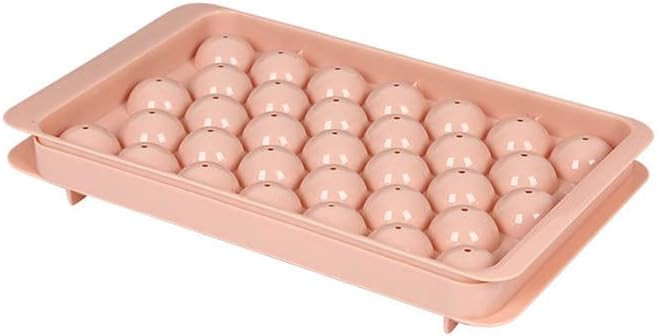 Miaowoof Mini Ice Cube Tray with Lid,Round Ice Ball Maker Mold for Freezer,Sphere Ice Cube Tray M... | Amazon (US)