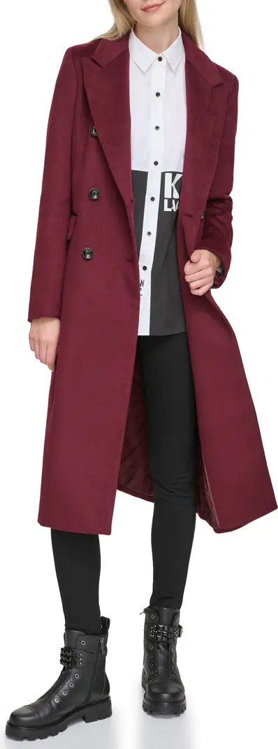Wool Blend Double Breasted Coat | Nordstrom Rack