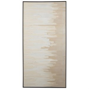 Signature Design by Ashley Jennaya Wall Art in Tan and White | Cymax