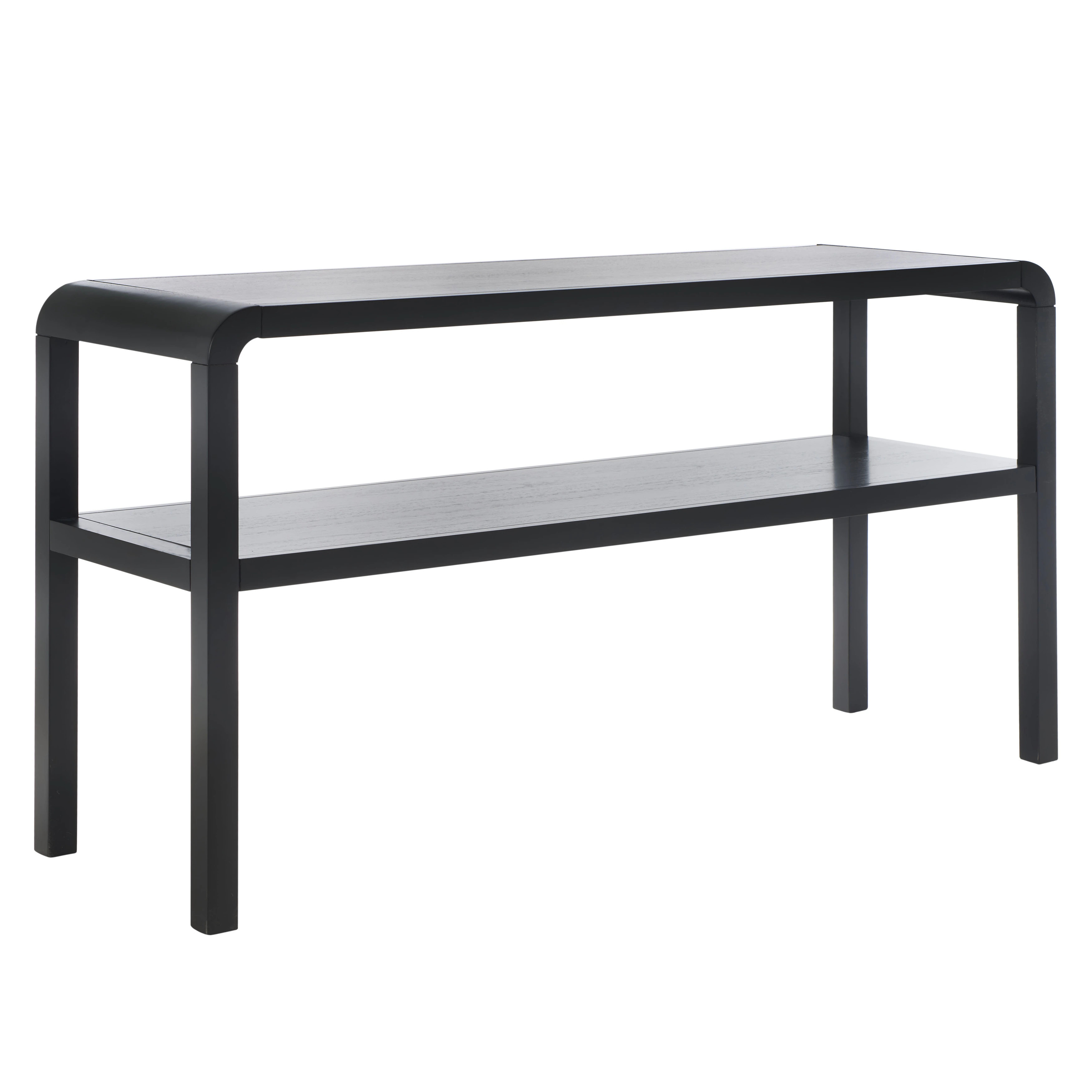 SAFAVIEH Maybell 2-Tier Console Table - 32" W x 15" D x 30" H - 53Wx17Dx30H - Black | Overstock