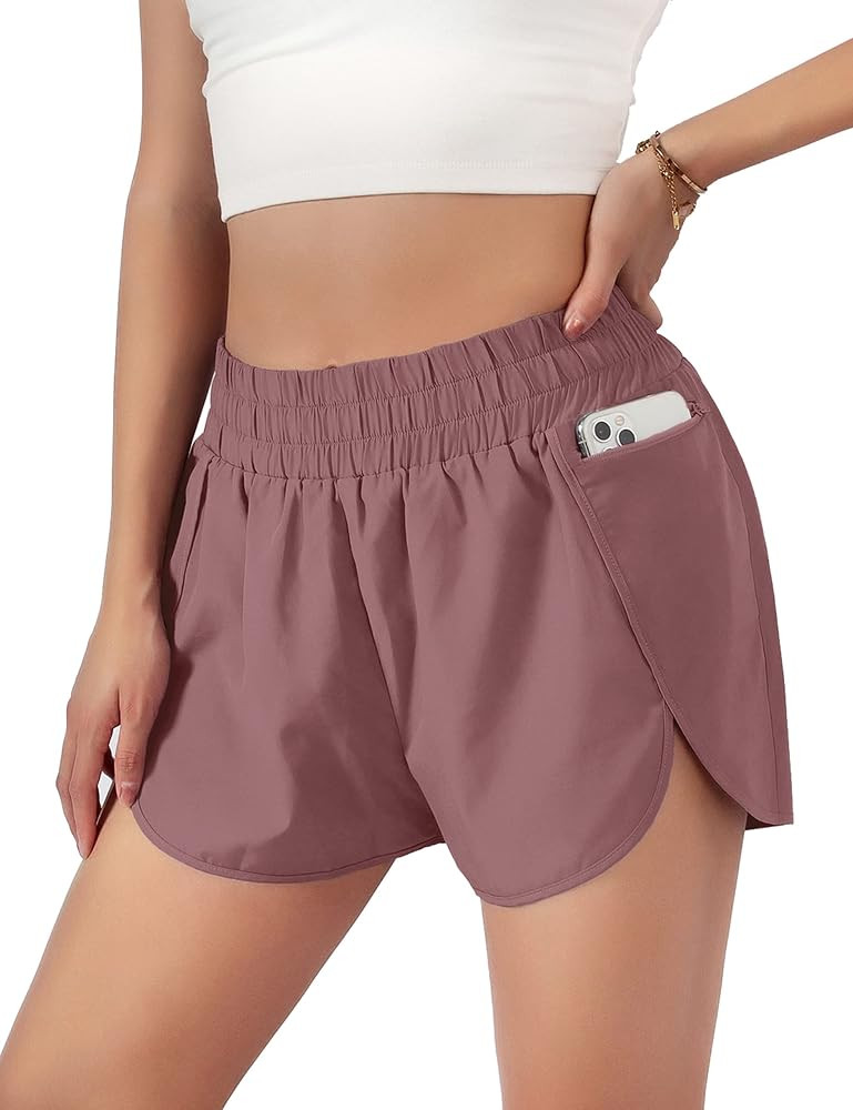 Blooming Jelly Women's Quick-Dry Running Shorts Workout Sport Layer Active Shorts with Pockets 1.... | Amazon (US)