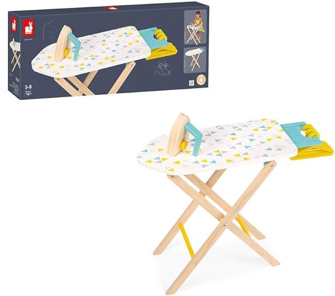 Janod Ironing Board Set – Pretend Laundry Set with Iron and Hangers – Ages 3+ Years - J06502 | Amazon (US)