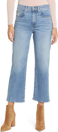 Alexa High Waist Crop Wide Leg Jeans | Nordstrom