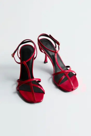 H&M Heeled strappy sandals | Nordstrom | Nordstrom