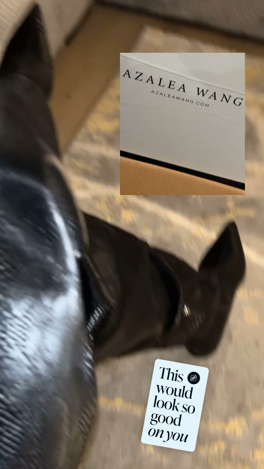 Just unboxed these Azalea Wang thigh-high snakeskin boots ✨ Sitting pretty for now… I’ll show you how they look in a full outfit later 👀 #LTKfashion #ThighHighEnergy #bootchic

#LTKStyleTip #LTKSaleAlert #LTKParties