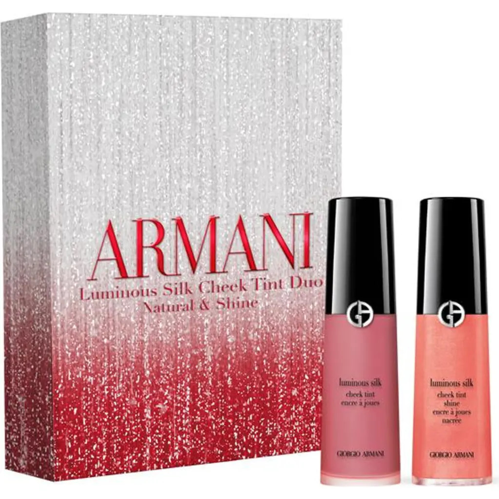 ARMANI beauty Luminous Silk Cheek Tint Duo Set in Pink at Nordstrom | Nordstrom