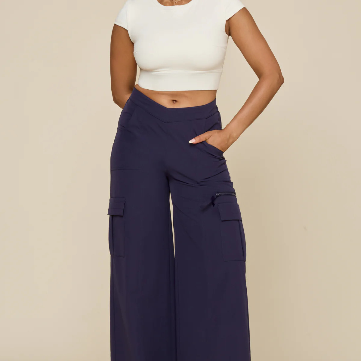 Y2K Cargo Pant - French Navy | POPFLEX