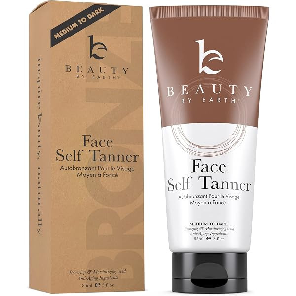 Beauty by Earth Self Tanner Tanning Lotion - Medium to Dark Fake Tan Self Tanning Lotion for Body, G | Amazon (US)