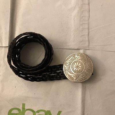 Lane Bryant Womens Brown Braided Belt Genuine Bonded Leather & Buckle Size 18/20  | eBay | eBay US