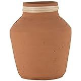 Foreside Home & Garden Natural Handthrown Terracotta & Rattan Vase | Amazon (US)