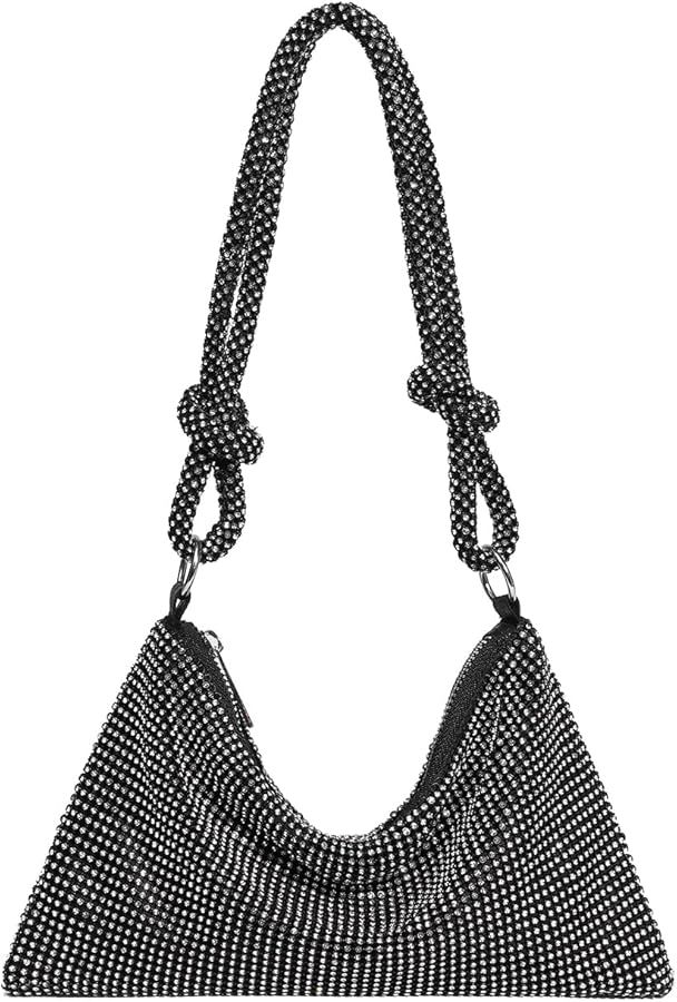 Rhinestone Purse for Women Evening Bag Glitter Sparkly Mini Handbags | Amazon (US)