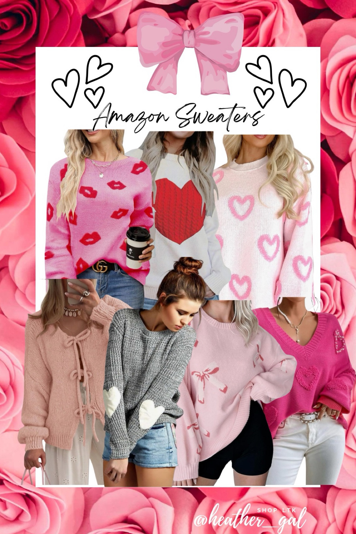 Valentine’s Day Amazon sweaters, Amazon sweaters, seasonal sweaters, heart sweater, pink sweater, tie front sweater, bow sweater, Valentine’s Day pullover, Valentine’s Day outfit ideas, galentine’s outfit idea, galentine’s outfit 


#LTKFindsUnder50 #LTKStyleTip #LTKSeasonal
