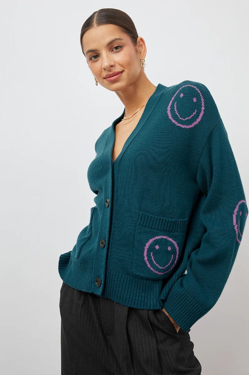 REESE CARDIGAN - FOREST SMILIES | Rails