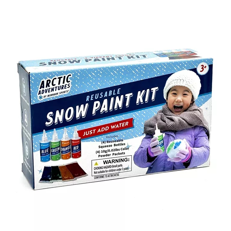 Build Your Own Snowman Kit, Accessories for Kid's Snow & Sled Play,  Multi-Color, Ages 3+ by MinnARK