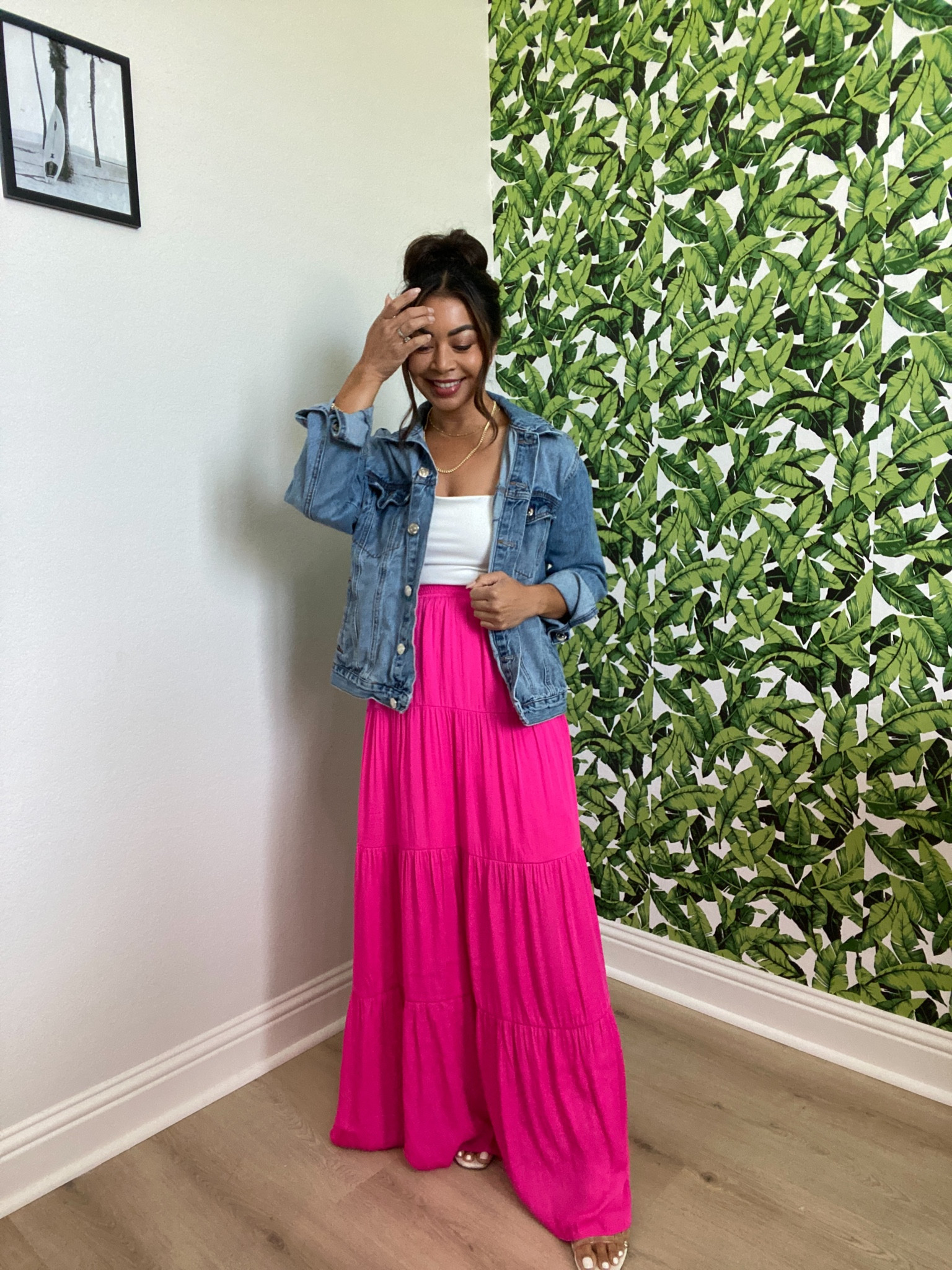 Loving this vibrant pink maxi skirt! Wearing a small 

#LTKunder50 #LTKstyletip #LTKBacktoSchool