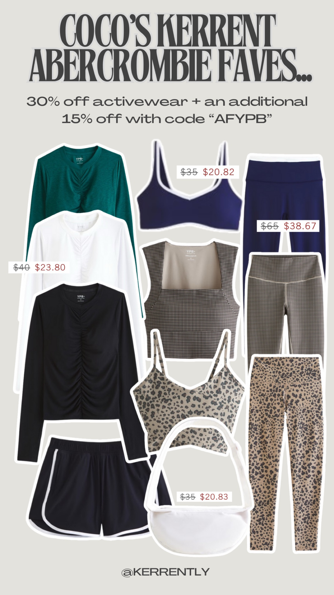 #AbercrombiePartner all @abercrombie activewear is currently 30% off + code “AFYPB” stacks for an additional 15% off at checkout! 

A cute workout set has always helped me stay consistent with my goals! Shop this limited time sale and start off 2025 strong 💪 

#LTKSaleAlert #LTKActive #LTKFitness