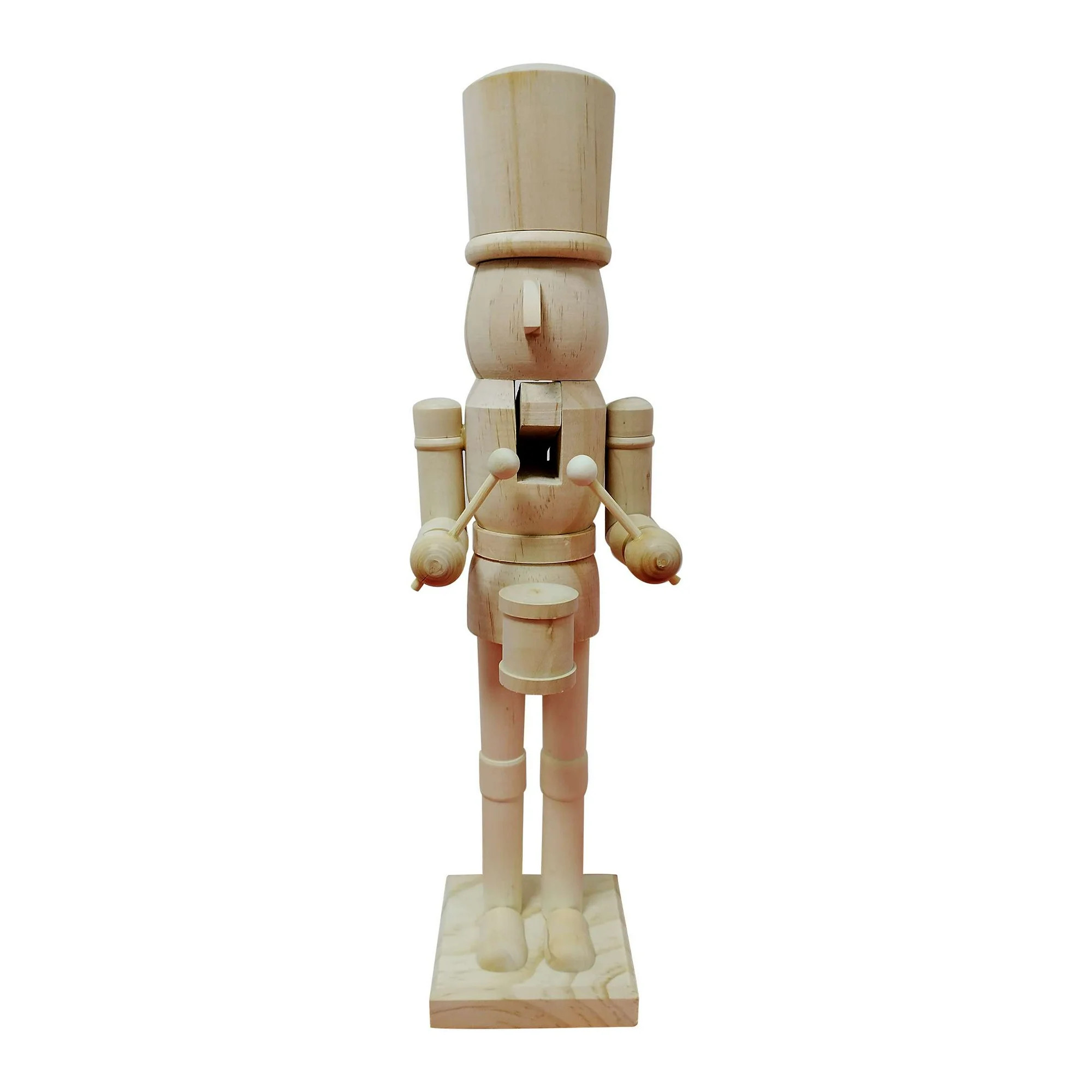 Christmas 15 in Beige Color Nutcracker w/Drum, Assemble Product Weight: 1.01 lbs, by Holiday Time | Walmart (US)