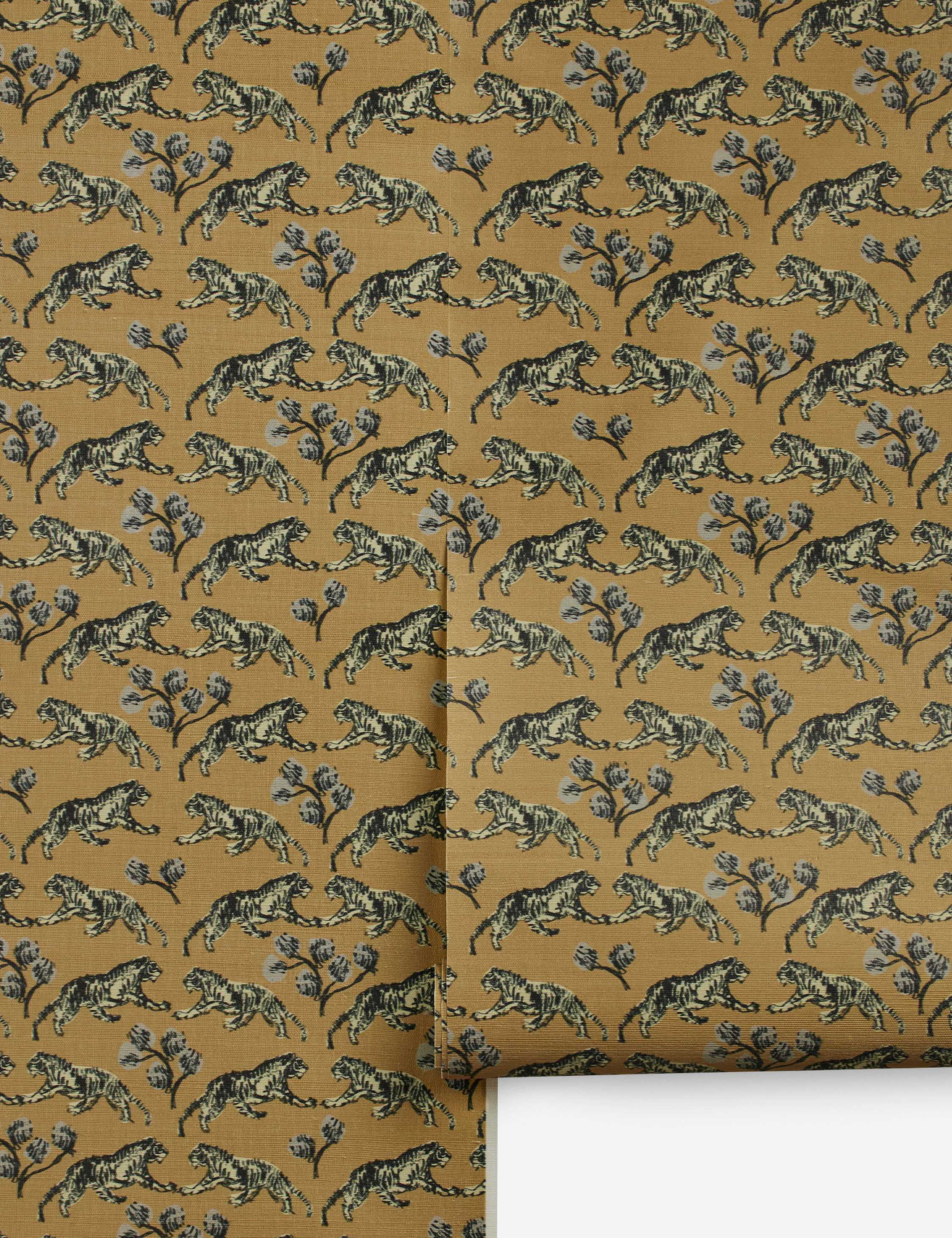 Tiger Grasscloth Wallpaper by Sarah Sherman Samuel | Lulu and Georgia 