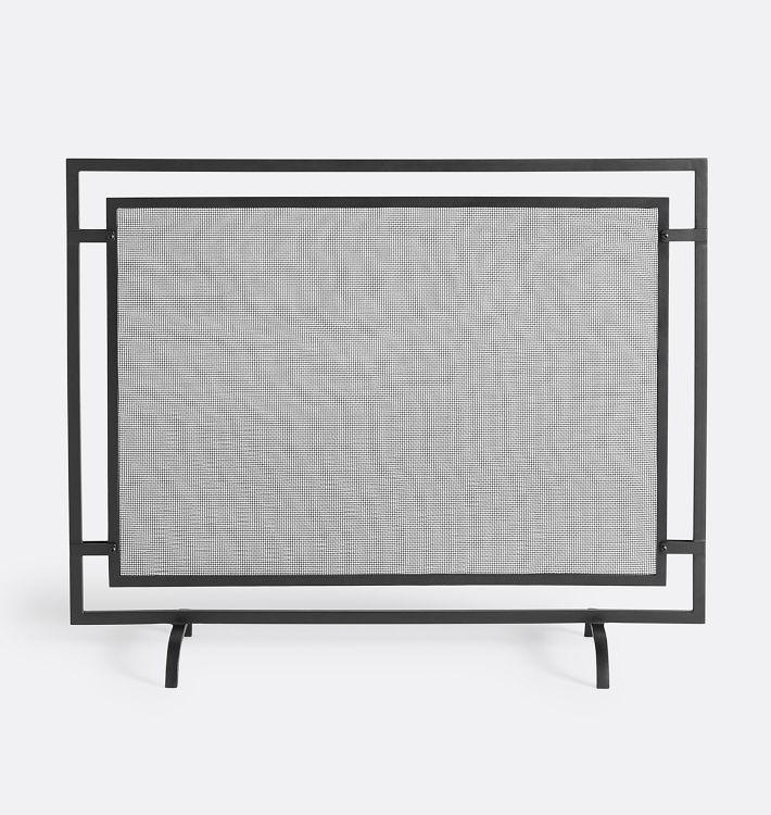Lowe Industrial Fireplace Screen | Rejuvenation