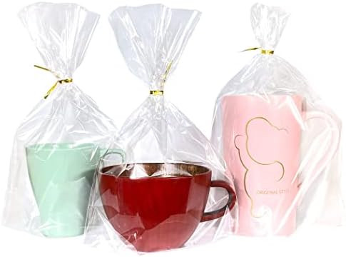 PigPotParty Cellophane Bags 8"x11", 50 Pack Clear Gift Bags, 3.15" Bottom Gusset for Stand-Up Dis... | Amazon (US)