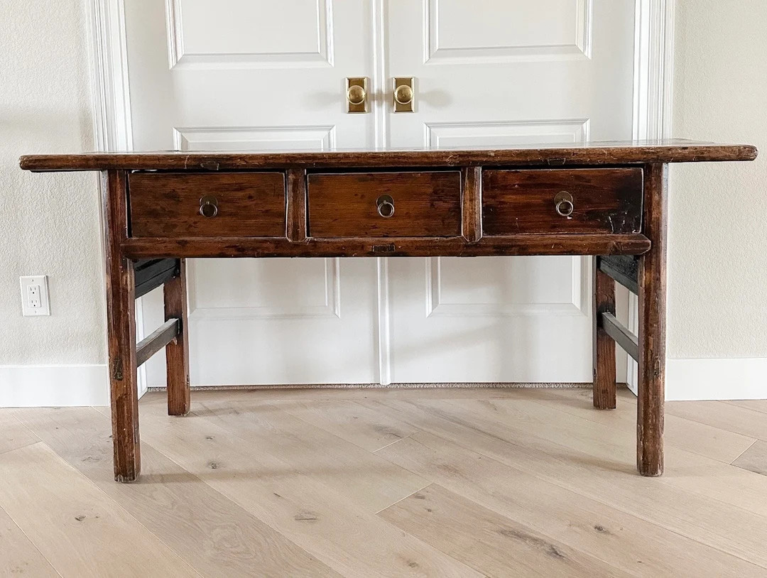 Antique Chinese Elm Console Table - Etsy | Etsy (US)